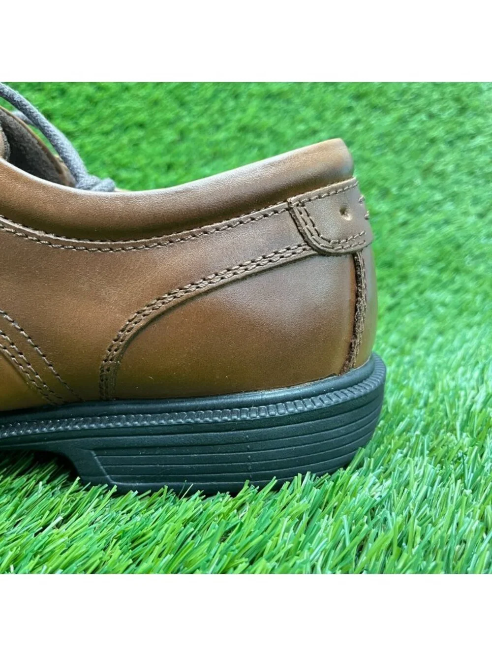 Florsheim Coronis Mens Size 9 Brown Black Leather Steel Toe Safety Work Shoes